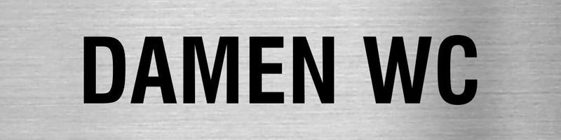 Piktogramm Damen WC in rechteckig Piktogramme Damen WC online-tuerschilder.com 