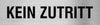 Piktogramm Kein Zutritt in rechteckig