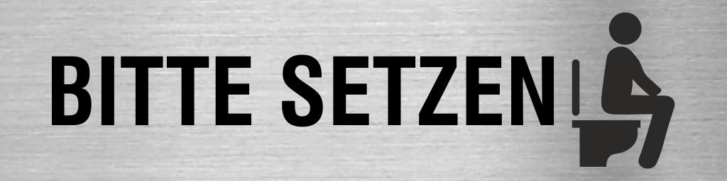 Piktogramm Im sitzen Pinkeln