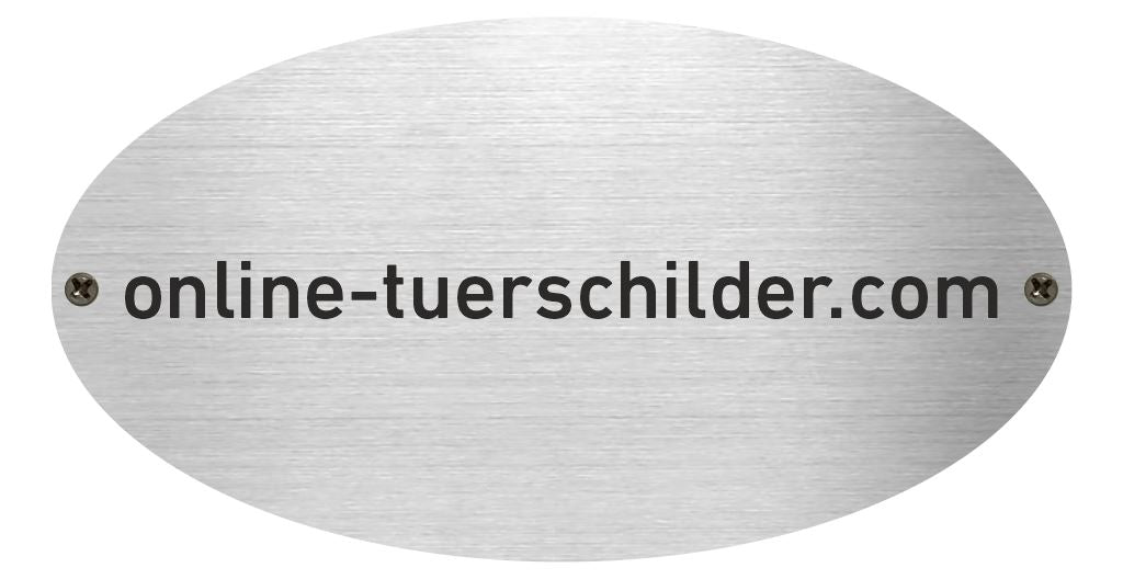Edelstahlschilder 80 x 150 mm - 4mm dick - personalisiert 