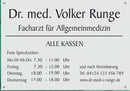 Praxisschild für alle Ärzte 6