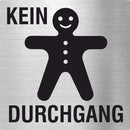 Piktogramm Kein Durchgang Pikto Edelstahl Piktogramme Kein Durchgang  70x70mm 