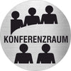 Piktogramm Konferenzraum Edelstahl