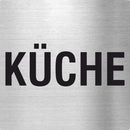 Piktogramm Küche Text Edelstahl Piktogramme Küche Text online-tuerschilder.com 70x70mm 