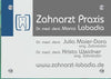 Praxisschild für Außen Zahnärzte aus 8 mm Glas - Wir gestalten für Sie!
