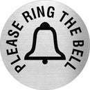 Piktogramm Please Ring the Bell aus Edelstahl Piktogramme  Ø 60mm 