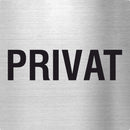 Piktogramm Privat Edelstahl Piktogramme Privat online-tuerschilder.com 70x70mm 