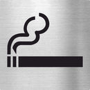 Piktogramm Raucher aus Edelstahl Piktogramme Raucher online-tuerschilder.com 70x70mm 