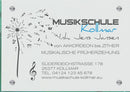Firmenschilder für eine Musikschule 1
