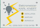 Firmenschild für Elektriker - Wir gestalten Ihr Schild! Firmenschilder Glas und Edelstahl (A4) 