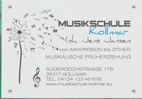 Firmenschilder für eine Musikschule 1 5