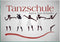 Firmenschild für Tanzschulen - Wir gestalten Ihr Schild! Firmenschilder Glas und Edelstahl online-tuerschilder.com 350x500mm 