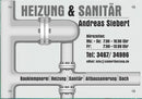 Firmenschild für Heizung & Sanitär - Wir gestalten Ihr Schild! Firmenschilder Glas und Edelstahl online-tuerschilder.com 350x500mm 