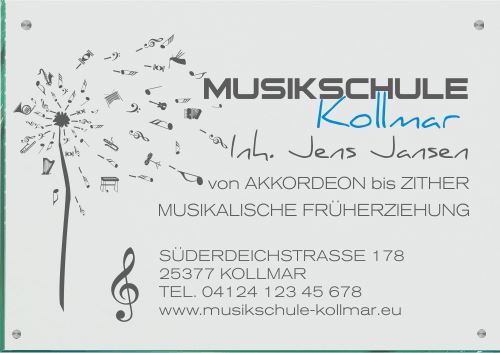 Firmenschilder für eine Musikschule 14