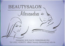 Firmenschild für Kosmetikstudios / Friseur - Wir gestalten Ihr Schild! Firmenschilder Glas und Edelstahl online-tuerschilder.com 