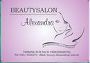 Firmenschild für Beautysalon / Nagelstudio - Wir gestalten Ihr Schild! Firmenschilder Glas und Edelstahl online-tuerschilder.com 
