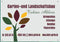 Firmenschild für Gärtner / Garten- und Landschaftsbau - Wir gestalten Ihr Schild! Firmenschilder Glas und Edelstahl online-tuerschilder.com 