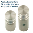Abstandshalter Con mit Inbus und Linksgewinde Ø 13 mm WA: 15/25 mm Abstandshalter Con
