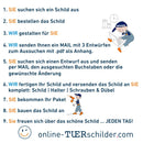 Haustürschild mit Klingelknopf Motiv Caspar mit Ihrem Wunschtext Klingelschild Caspar online-tuerschilder.com 