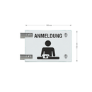 Fahnenschilder Anmeldung Picto Text 15