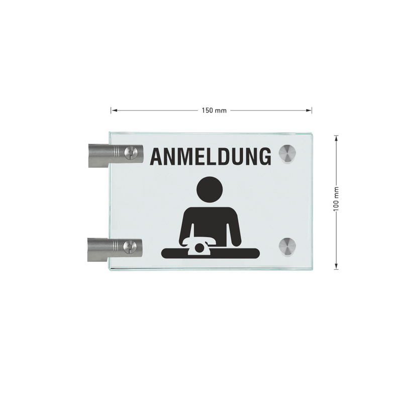 Fahnenschilder Anmeldung Picto Text 15