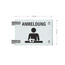 Fahnenschilder Anmeldung Picto Text 16