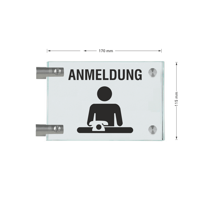 Fahnenschilder Anmeldung Picto Text 16
