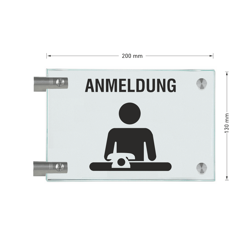 Fahnenschilder Anmeldung Picto Text 17