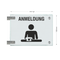 Fahnenschilder Anmeldung Picto Text 19