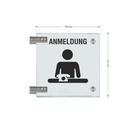 Fahnenschilder Anmeldung Picto Text 12