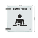 Fahnenschilder Anmeldung Picto Text 14