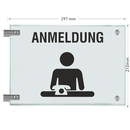 Fahnenschilder Anmeldung Picto Text 10