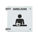 Fahnenschilder Anmeldung Picto Text 1