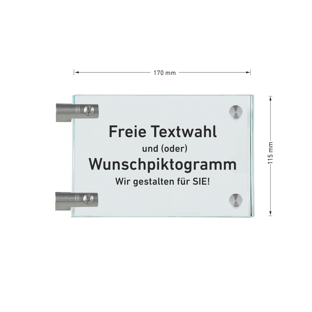 Fahnenschilder - freie Textwahl 16