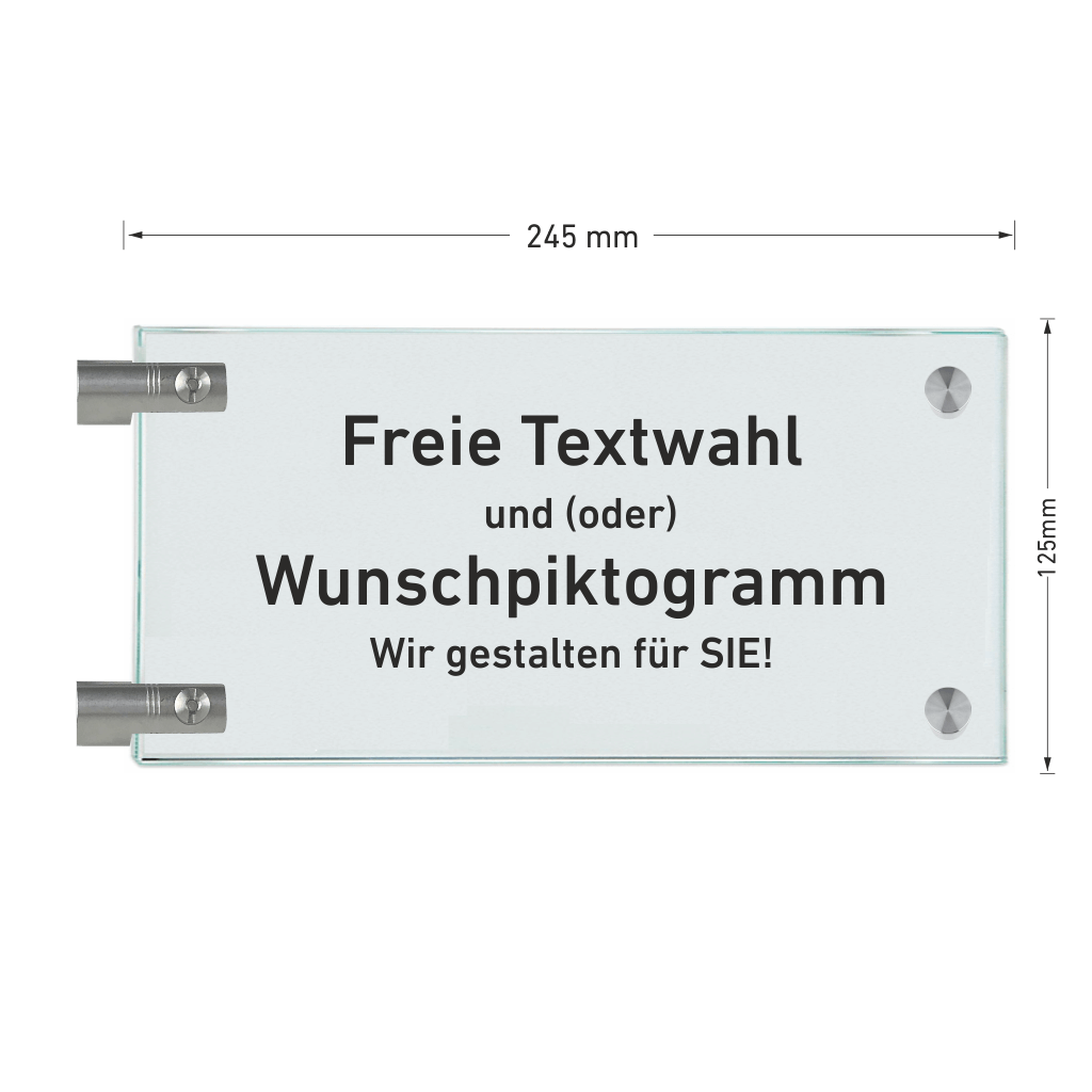 Fahnenschilder - freie Textwahl 18