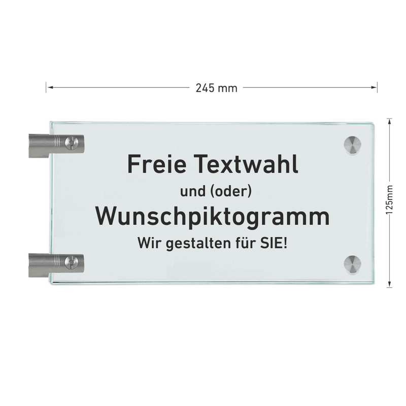 Fahnenschilder - freie Textwahl 18