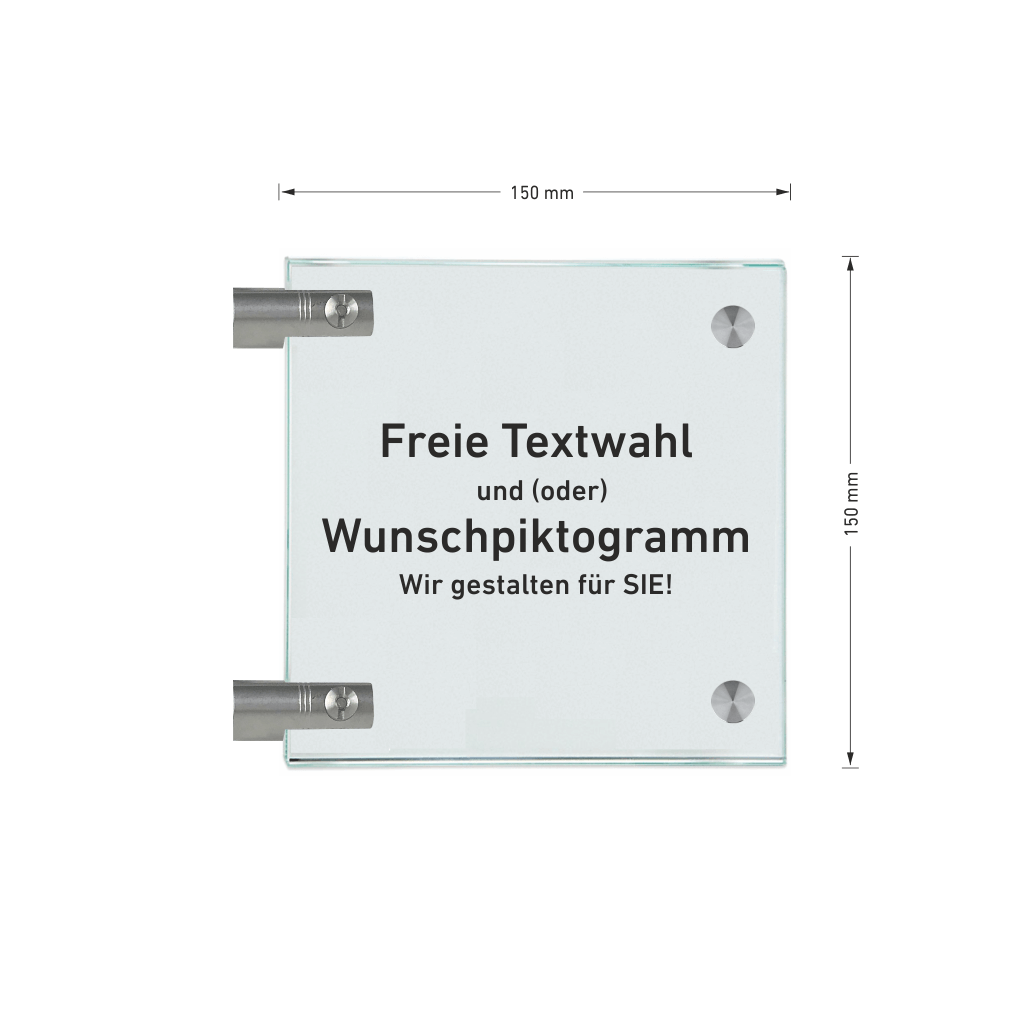 Fahnenschilder - freie Textwahl 12