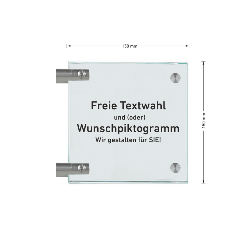 Fahnenschilder - freie Textwahl 12
