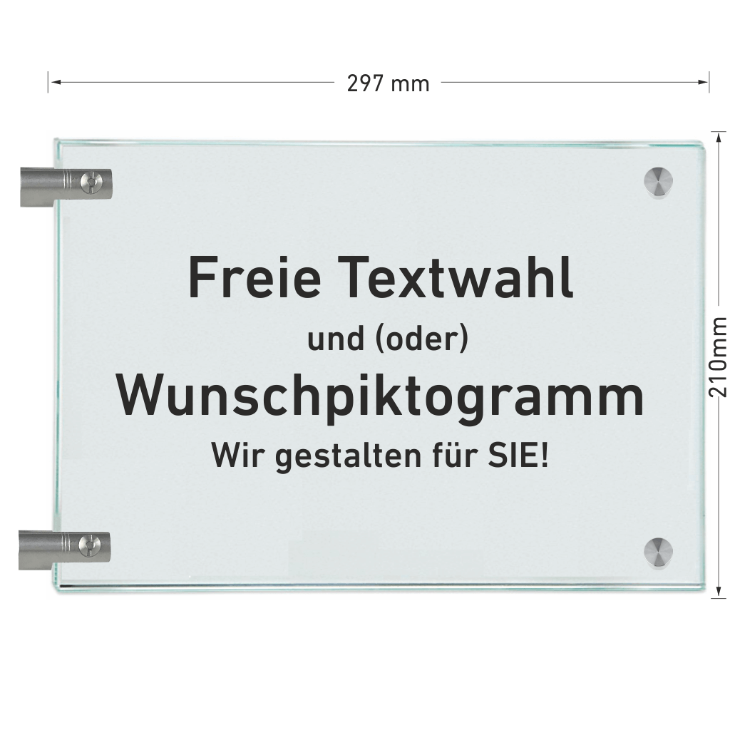 Fahnenschilder - freie Textwahl 10