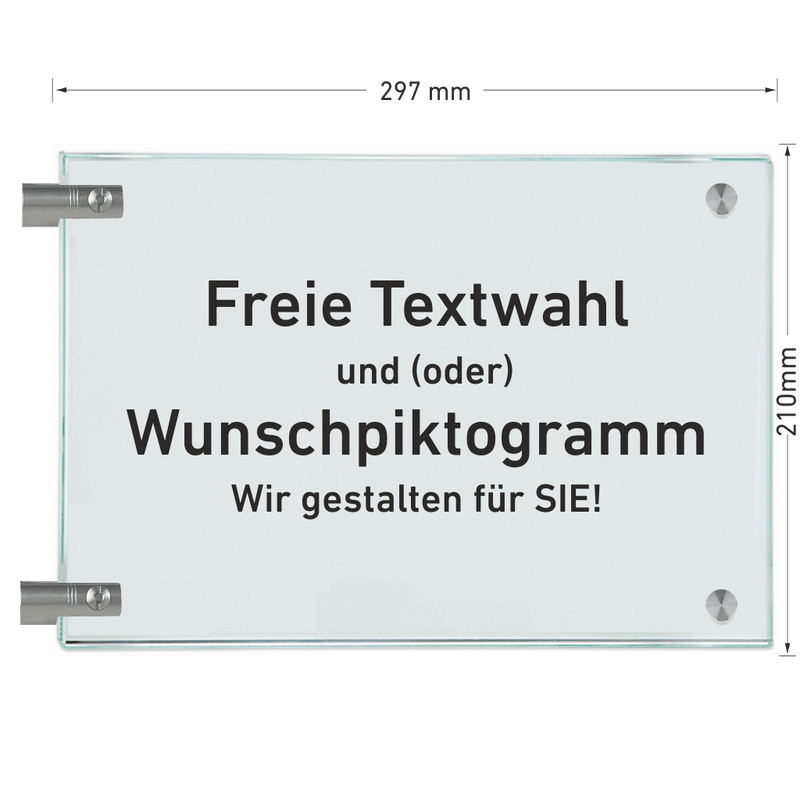 Fahnenschilder - freie Textwahl 10