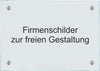 Praxisschild aus 8 mm Glas für außen  -  gestalten Sie selbst!