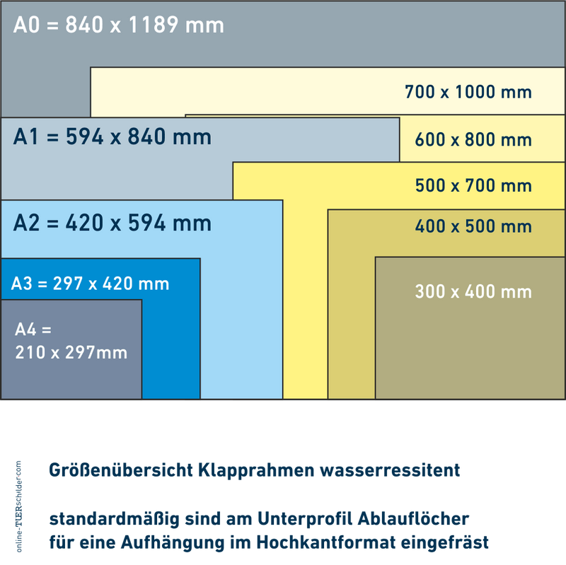 Klapprahmen Wasserresistent 23
