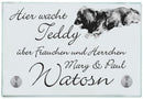 Haustürschilder Teddy personalisiert - Haustürschild Haustürschild Teddy online-tuerschilder.com 