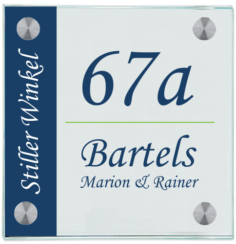 Haustürschilder Weber grüner Strich 011