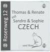 Familienschild Czech - personalisiert