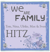 Personalisiertes Türschild We are Family - viele Größen - personalisiert