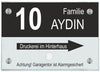 Namensschild mit Klingelknopf Motiv Nr. 10 mit Ihrem Wunschtext