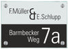 Namensschild Halb 2 personalisiert