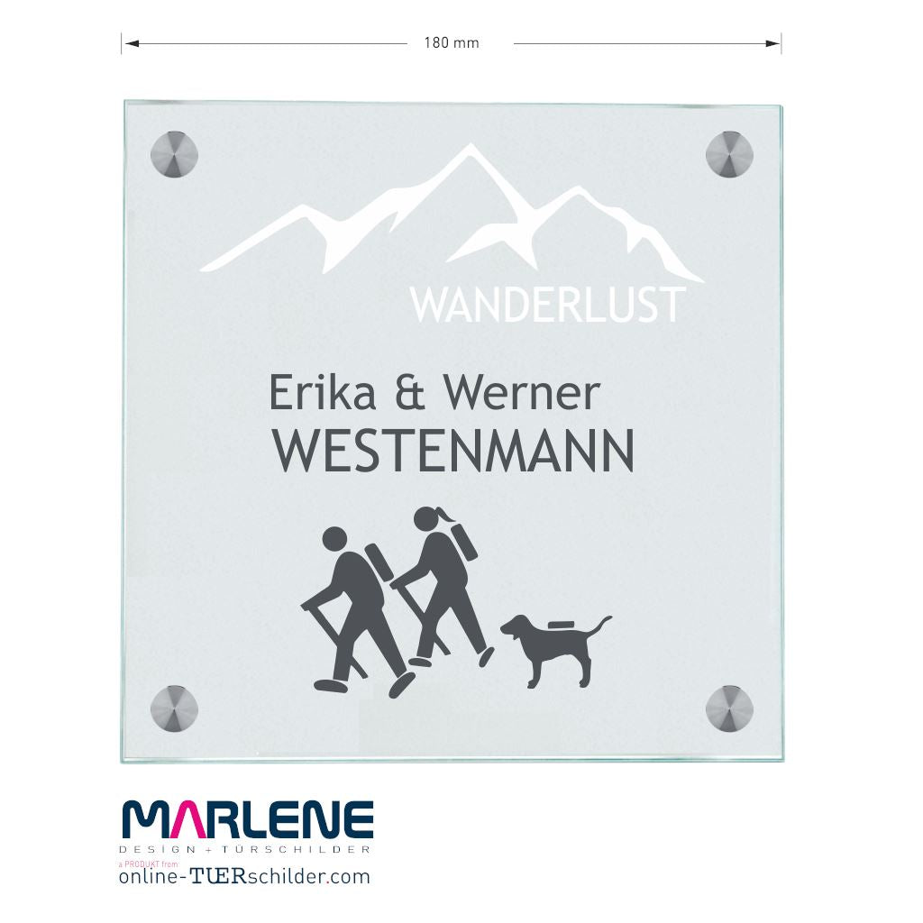 Haustürschilder Wandern 17