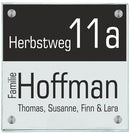 Haustürschilder Halb personalisiert - Haustürschild Haustürschild Halb und Halb online-tuerschilder.com 